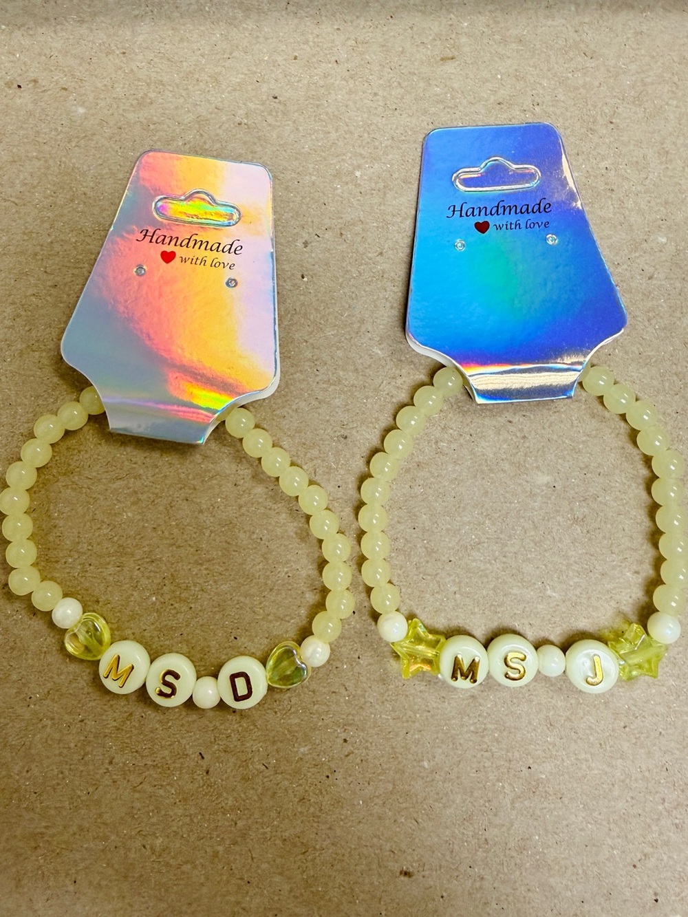 🪸 5 for $10 🪸 Teacher Name Initial Beaded Bracelets - Picture 4 of 8